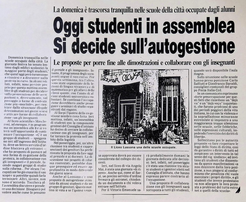 0000.00.00 Oggi Studenti In Assemblea