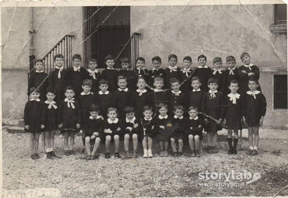 1956 Foto Di Gruppo Bambini Scuola Elementare Alberico Da Rosciate