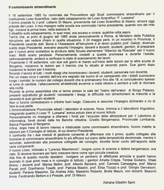 1985.00.00 I Primi Giorni Di Scuola (Adriana Spini Gibellini)