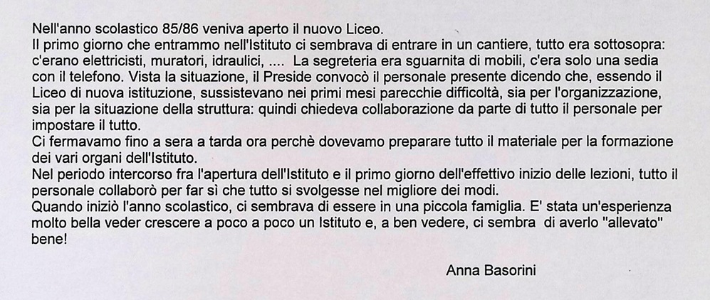 1985.00.00 I Primi Giorni Di Scuola (Anna Basorini)