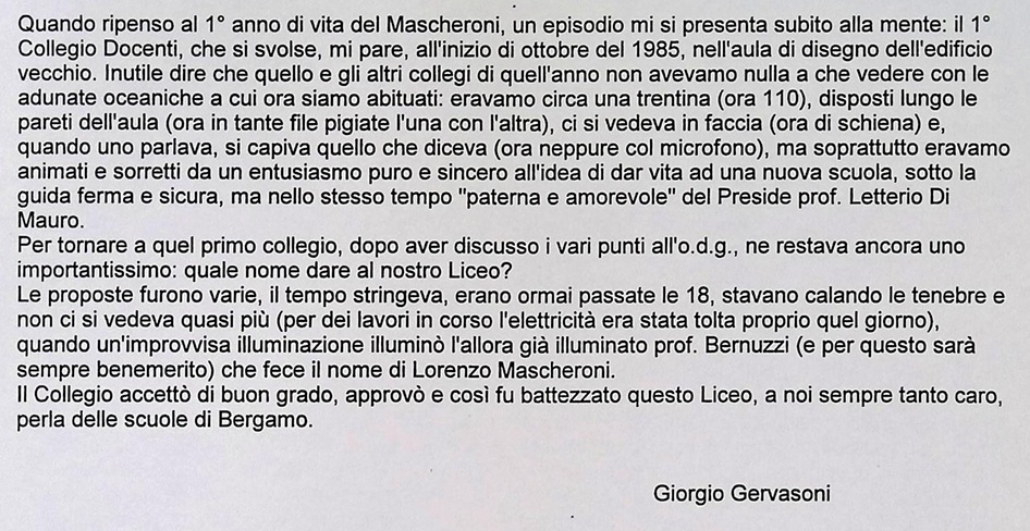 1985.00.00 I Primi Giorni Di Scuola (Giorgio Gervasoni)