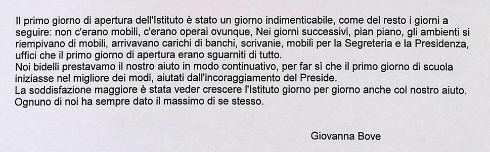 1985.00.00 I Primi Giorni Di Scuola (Giovanna Bove)