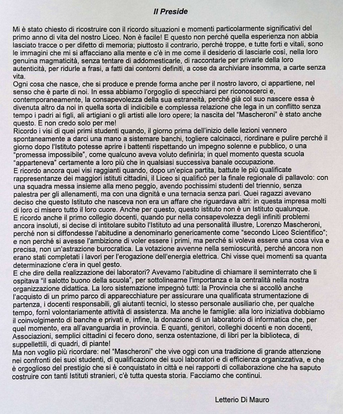 1985.00.00 I Primi Giorni Di Scuola (Il Preside)