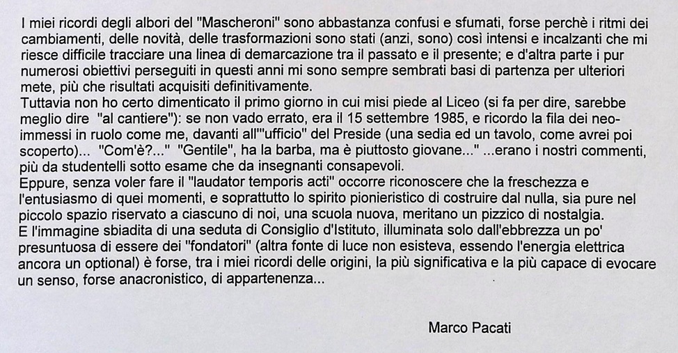1985.00.00 I Primi Giorni Di Scuola (Marco Pacati)