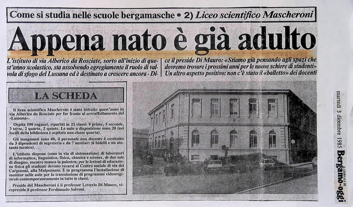 1985.12.03 Appena Nato È Già Adulto