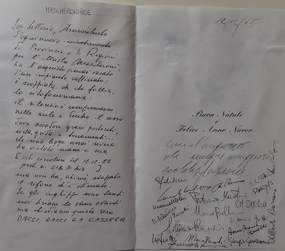 1985.12.12 Nuovo Impianto Citofonico