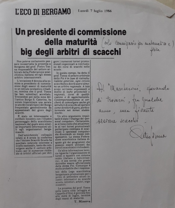 1986.06.07 Un Presidente Di Commissione Della Maturità Big Degli Scacchi
