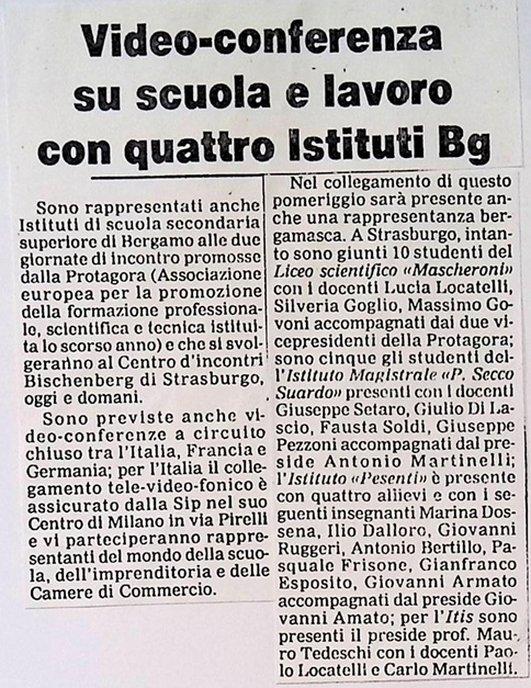 1989.10.12 10 Studenti Del Mascheroni A Strasburgo 2