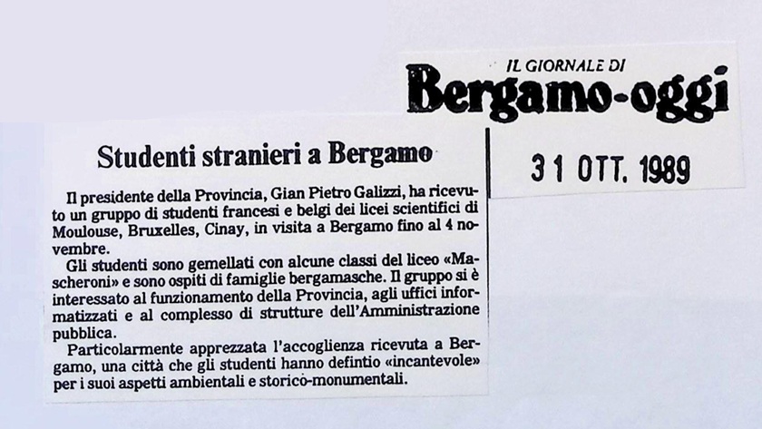 1989.10.31 Studenti Francesi E Belgi Ospiti Al Mascheroni 2