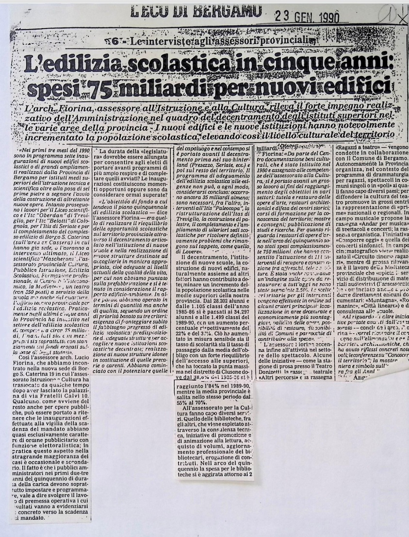 1990.01.23 Intervento Ultimato Al Liceo Mascheroni