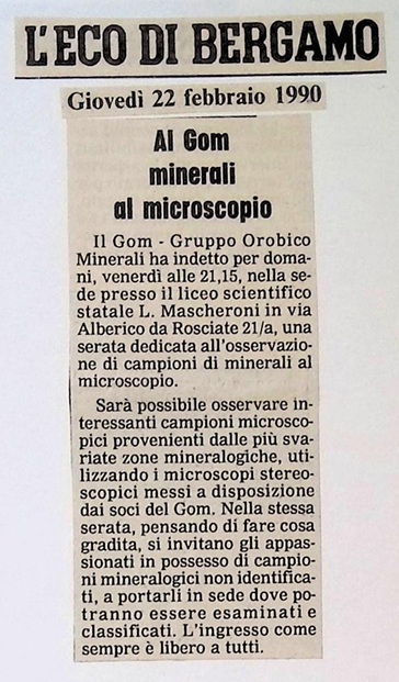 1990.02.22 Al Gom Minerali Al Microscopio