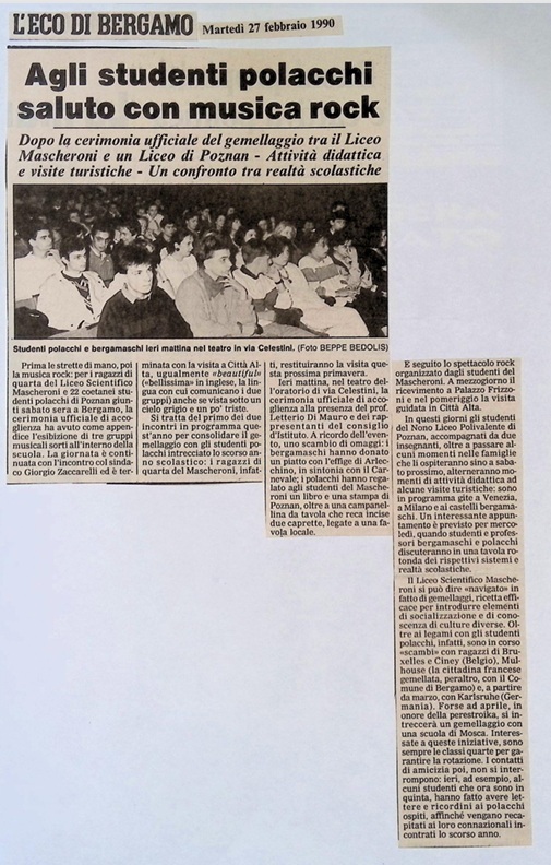 1990.02.27 Agli Studenti Polacchi Saluto Con Musica Rock