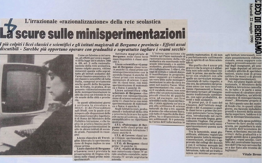 1990.05.22 La Scure Sulle Minisperimentazioni