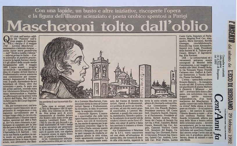1992.02.29 Mascheroni Tolto Dall Oblio