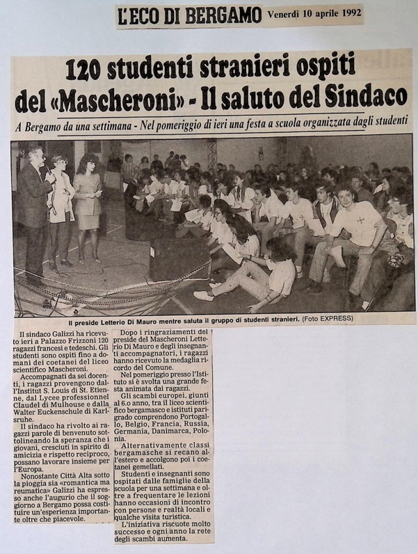 1992.04.10 120 Studenti Stranieri Ospiti Del Mascheroni