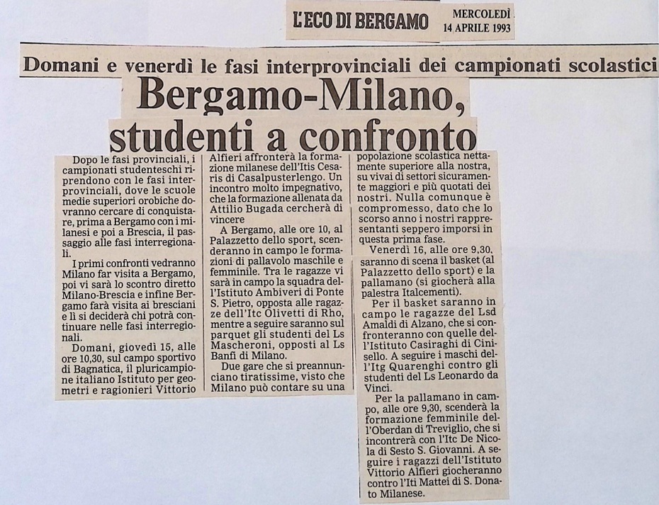 1993.04.14 Interpreovinciali Pallavolo Maschile