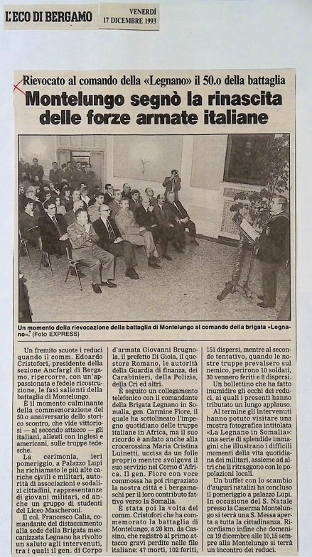 1993.12.17 Ragazzi Dal Mascheroni Alla Rievocazione Della Battaglia Di Montelungo