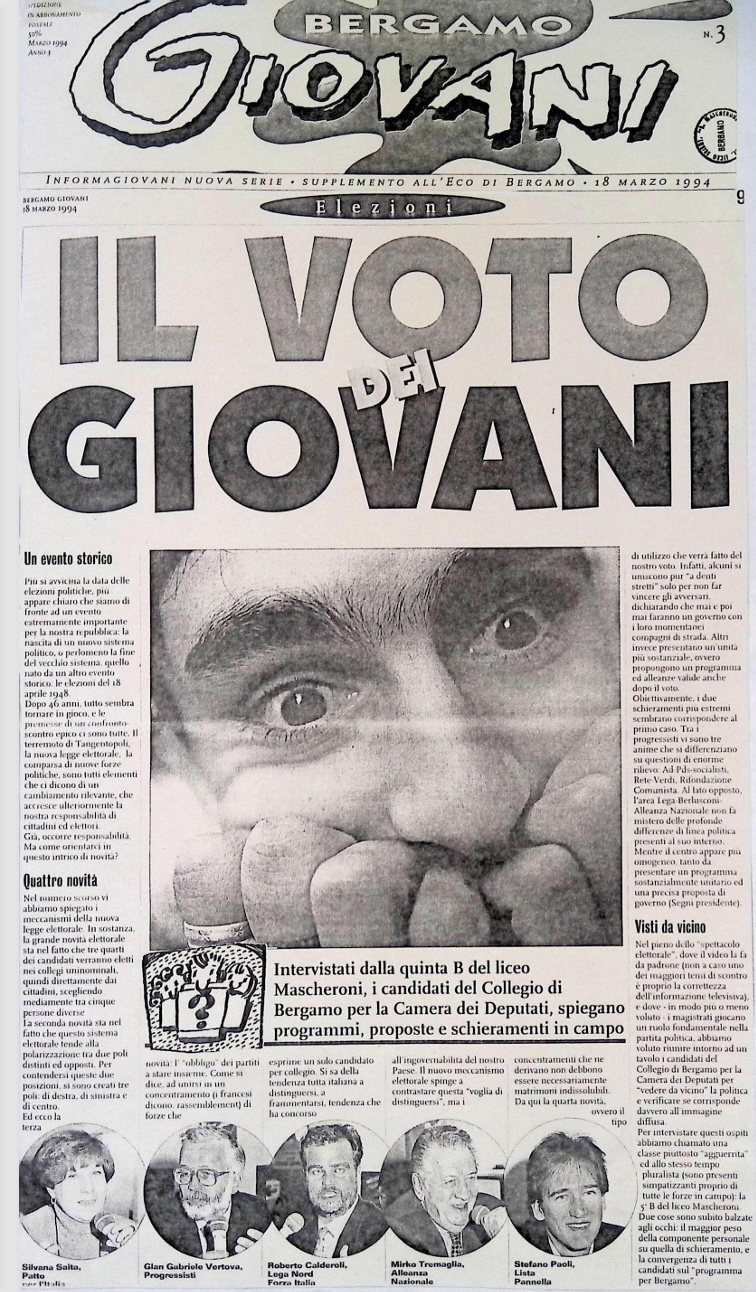 1994.03.18 Gli Studenti Di 5B Intervistano I Candidati Alle Prossime Elezioni