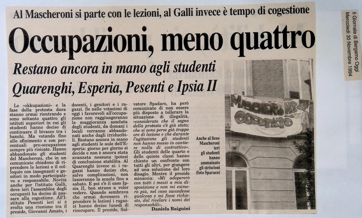 1994.11.30 Occupazioni, Meno Quattro