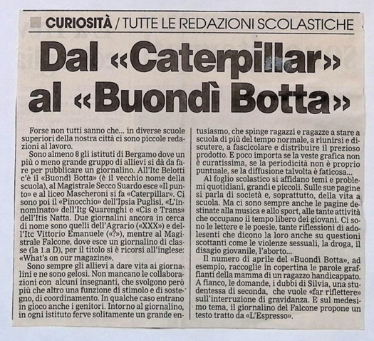 1996.04.22 Dal Caterpillar Al Buondì Botta