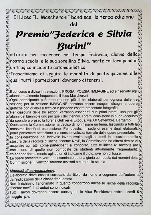 1997.05.05 Terza Edizione Premio Federica Burini