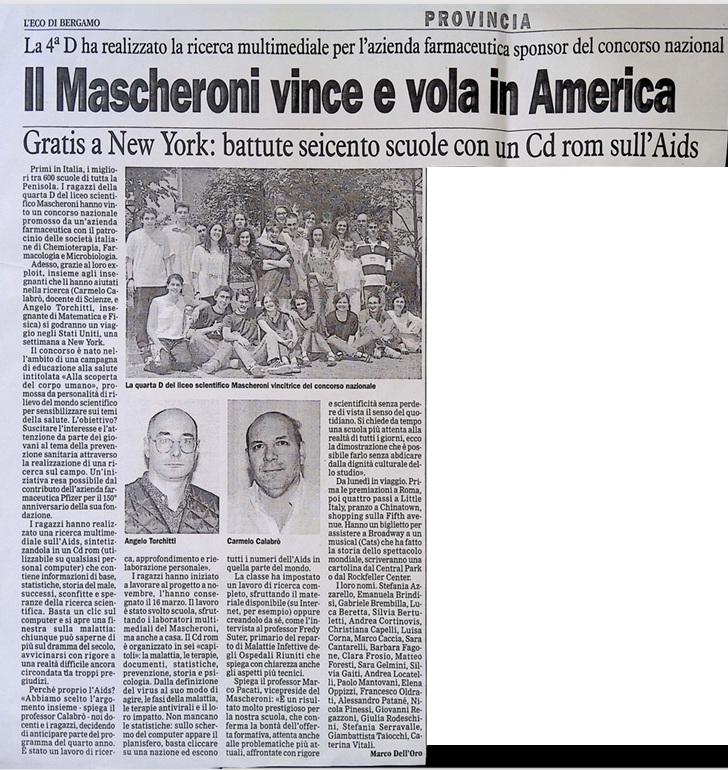 2000.05.20 Il Mascheroni Vince E Vola In America