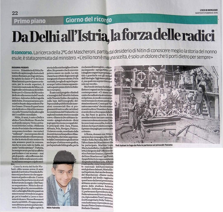 2016.02.09 Da Delhi All Istria, La Forza Delle Radici